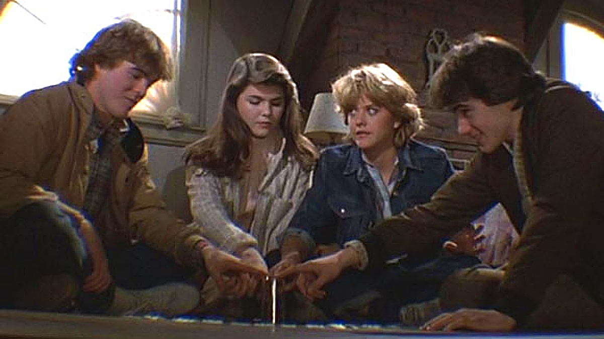 Meg Ryan and Lori Loughlin in Amityville 3-D (1983)