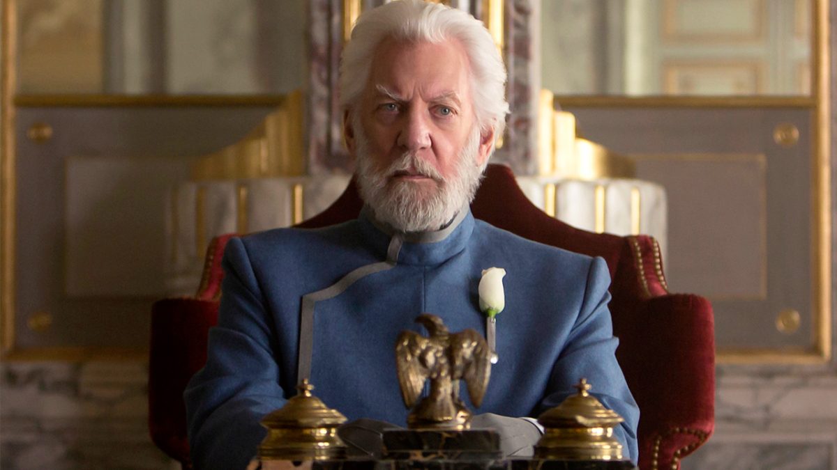 President Snow in 'The Hunger Games', played by Donald Sutherland