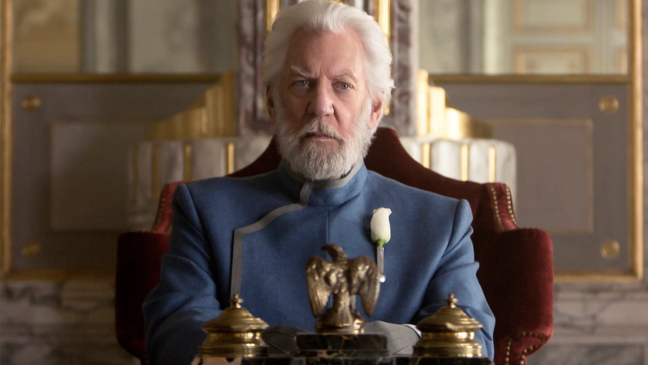 President Snow in 'The Hunger Games', played by Donald Sutherland