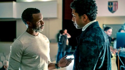 Sean Patrick Thomas as Polarity and Chance Perdomo as Andre Anderson in Gen V