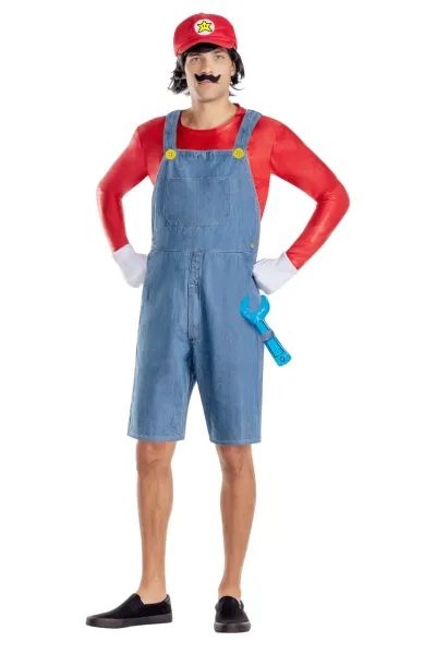 Man in a sexy Mario costume.