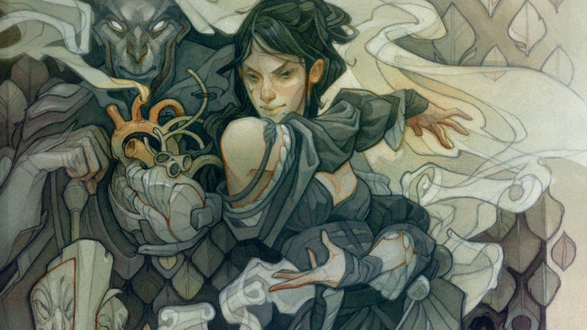 Alternative cover art for "Tasha’s Cauldron of Everything" showing Tasha brewing up some sick magic.