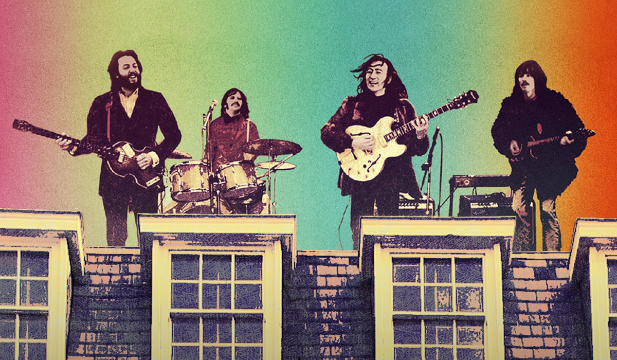 The Beatles on a poster for Peter Jackson's documentary The Beatles: Get Back