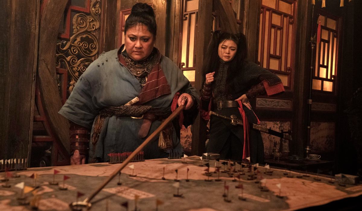 Two women strategiez over a map in 'Our Flag Means Death.'