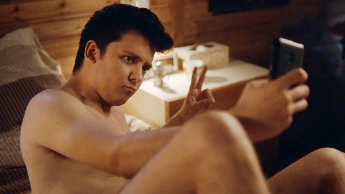Asa Butterfield posing nude in Netflix's Sex Education