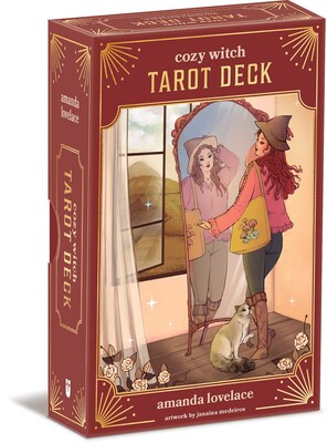 The Cozy Witch Tarot deck box image. 