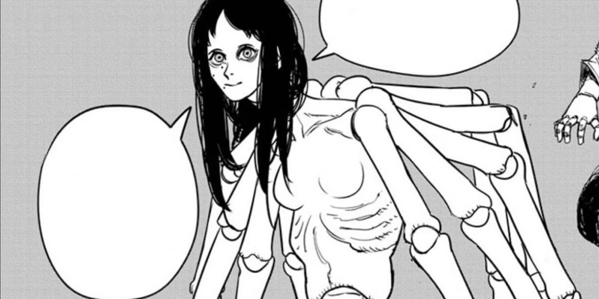 The Doll Devil staring vacant eyed in "Chainsaw Man"