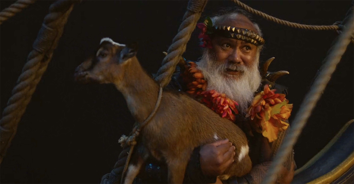 Fang and his goat in 'Our Flag Means Death'