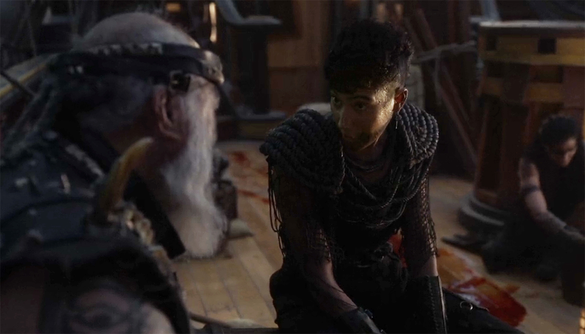 Jim talking about the fleshy boy in Our Flag Means Death