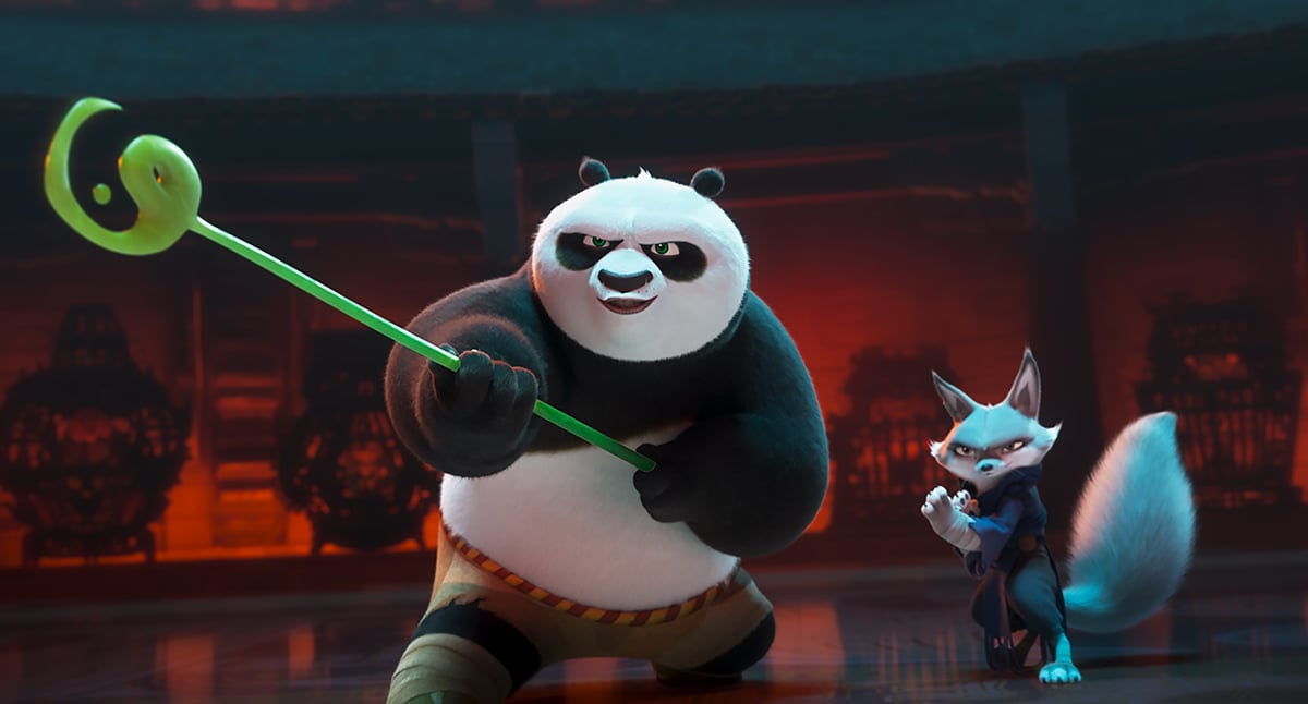 Po and Zhen in Kung Fu Panda 4 