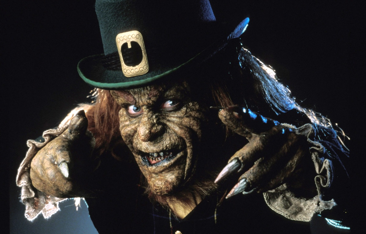 Warwick Davis poses as the Leprechaun in 'Leprechaun.'