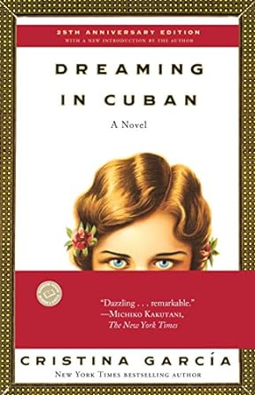 Book cover for 'Dreaming in Cuban' by Cristina García.