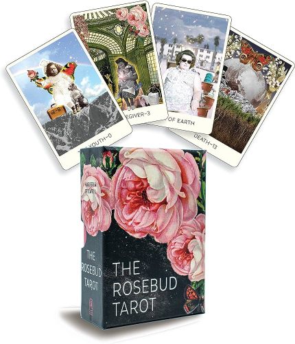 Box and selected cards from the Rosebud Tarot.