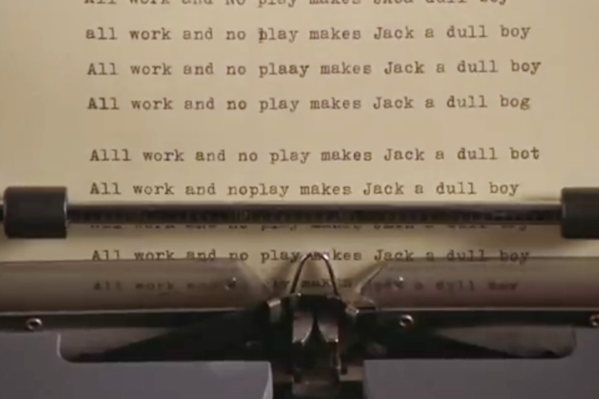 The typewriter from the Shining