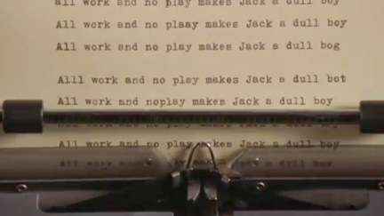The typewriter from the Shining