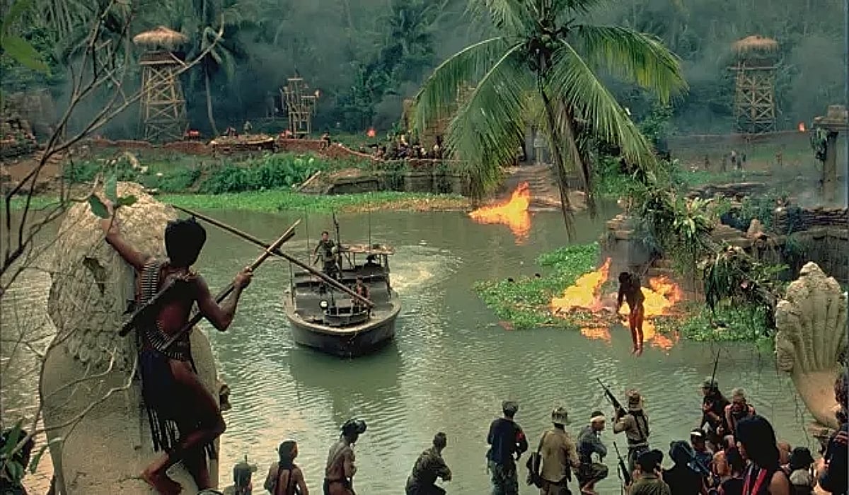 A battle scene from 'Apocalypse Now' (1979) 
