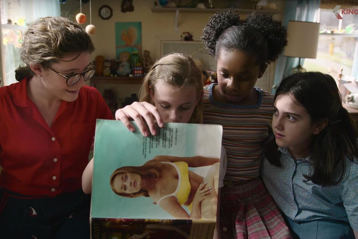 Abby Ryder Fortson as Margaret and Amari Alexis Price as Janie with friends in 'Are You There God? It's Me, Margaret.'