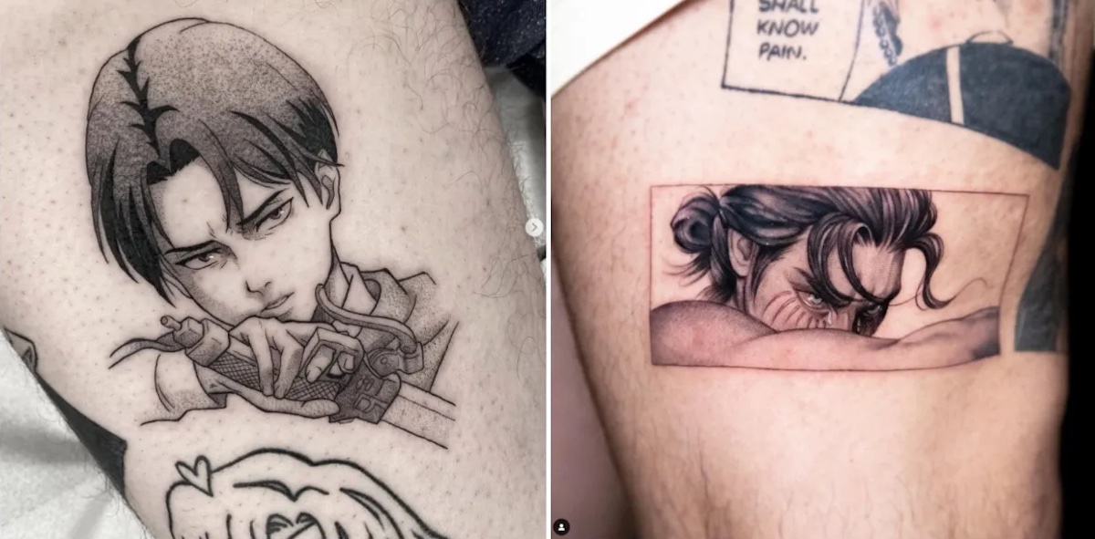 Attack on Titan tattoos.