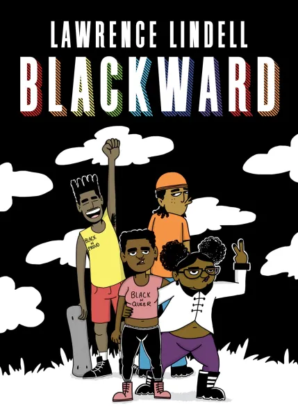 The book cover for Lawrence Lindell's Blackward