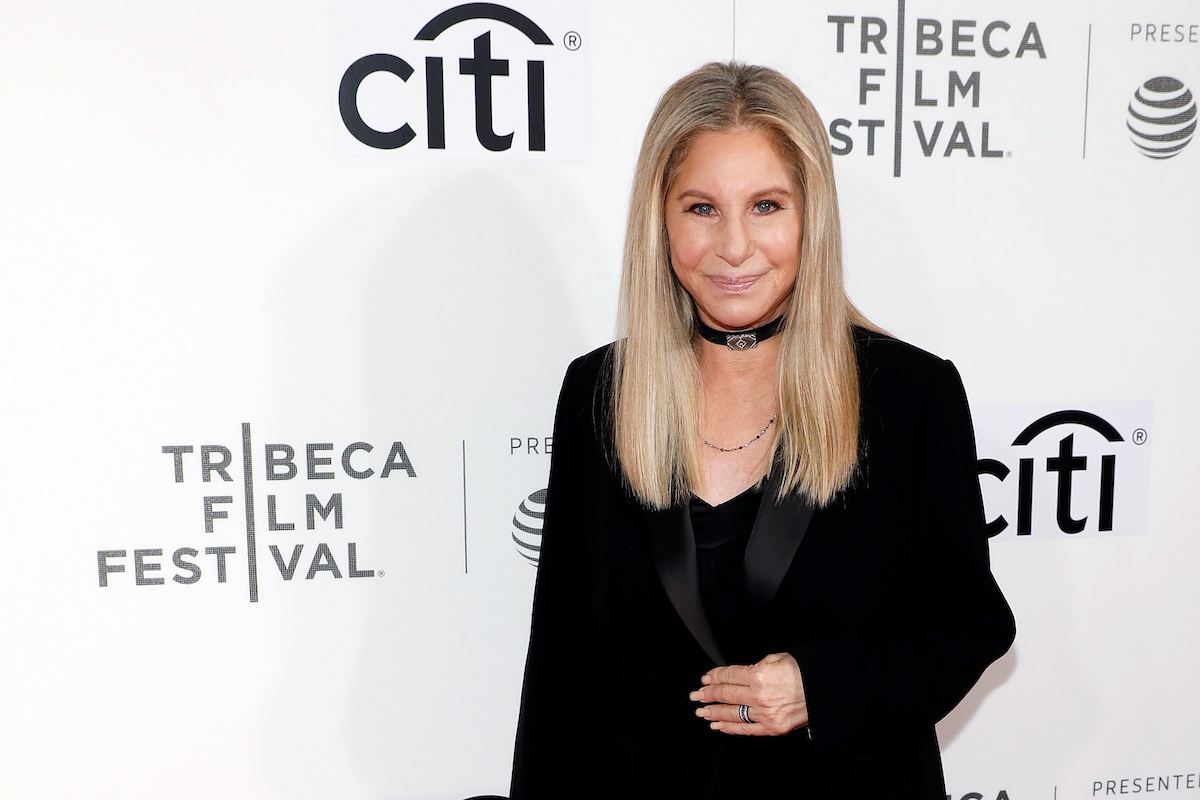 Barbra Streisand at a press event for the Tribeca Film Festival.