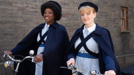 Renee Bailey and Natalie Quarry in Call the Midwife (BBC)