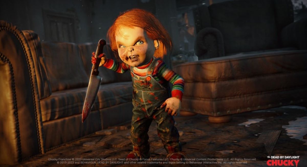 Chucky the killer doll as he appears in Dead by Daylight