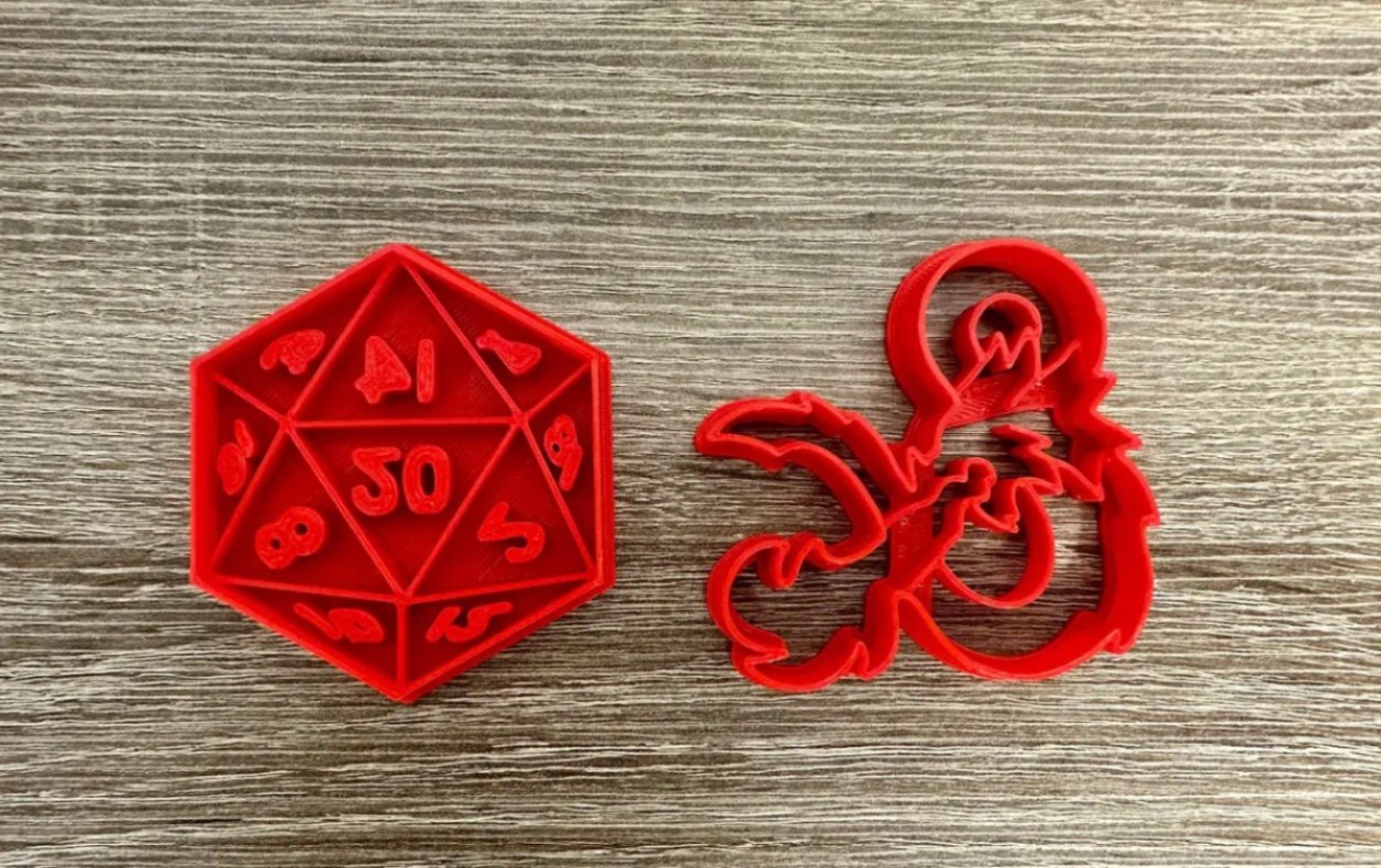 Dungeons and Dragons Cookie Cutters via MagicalCookieCutters on Etsy
