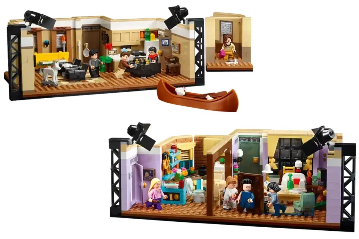 The two main apartments in FRIENDS in LEGO form.