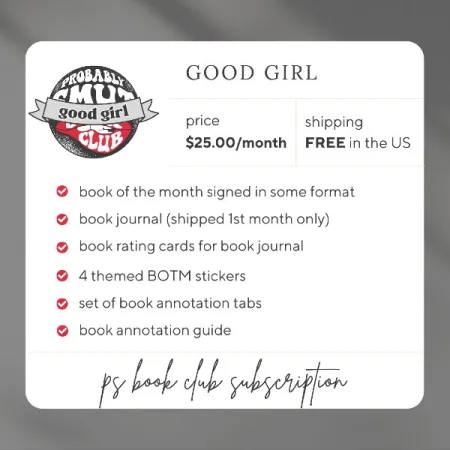 Good Girl book of the month club. 