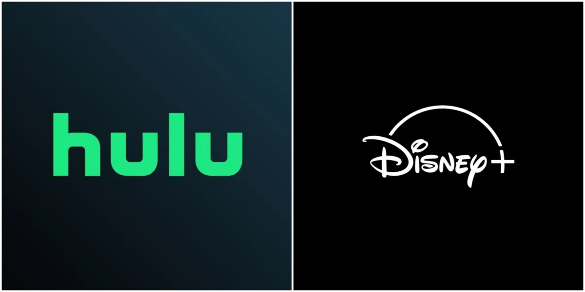 Hulu logo and Disney+ logo together.