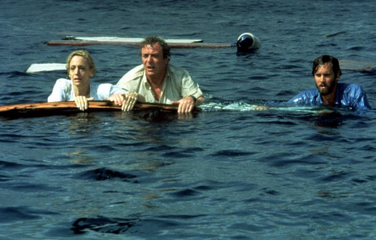 Lorraine Gary, Michael Caine and Lance Guest in Jaws: The Revenge