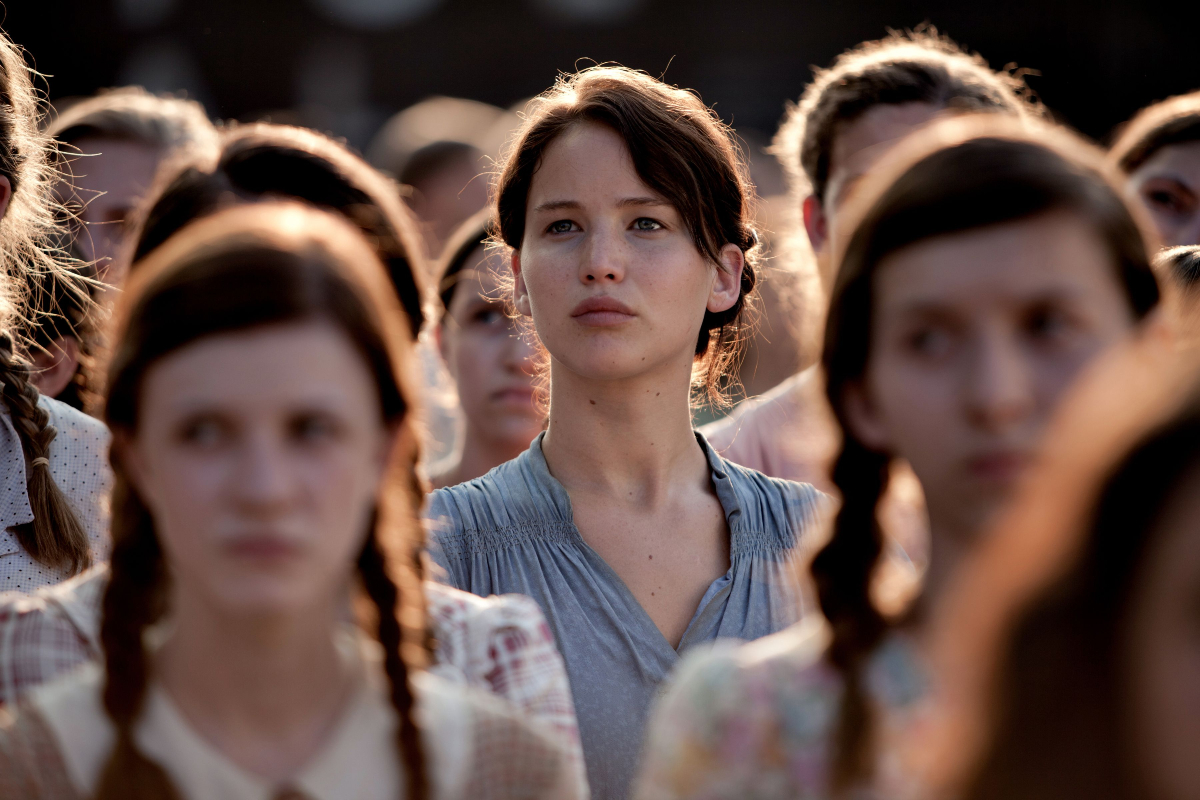 Jennifer Lawrence as Katniss Everdeen in 'The Hunger Games'