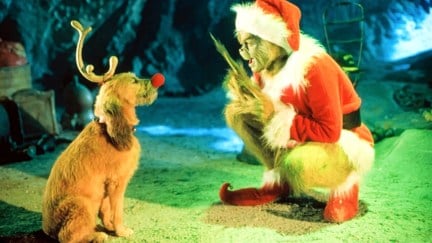 Jim Carrey as the Grinch in How the Grinch Stole Christmas