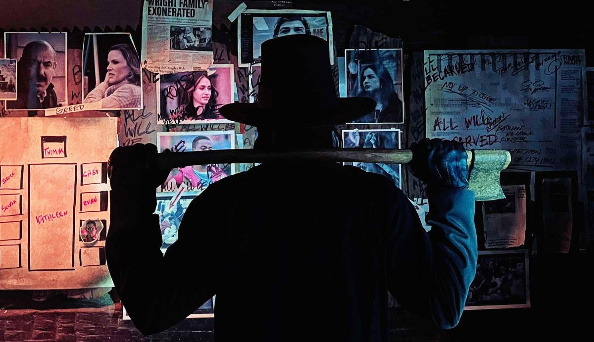 John Carver with an axe in Thanksgiving