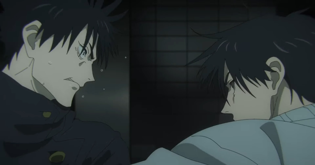 Megumi Fushiguro fighting his own estranged father, Toji Fushiguro in Episode 16 of Jujutsu Kaisen, Season 2