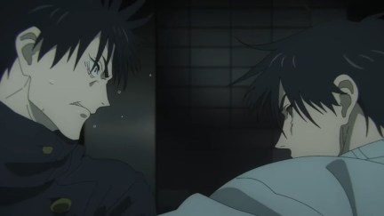Megumi Fushiguro fighting his own estranged father, Toji Fushiguro in Episode 16 of Jujutsu Kaisen, Season 2