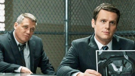 Jonathan Groff as Holden Ford and Holt McCallany as Bill Tench in Mindhunter season 2