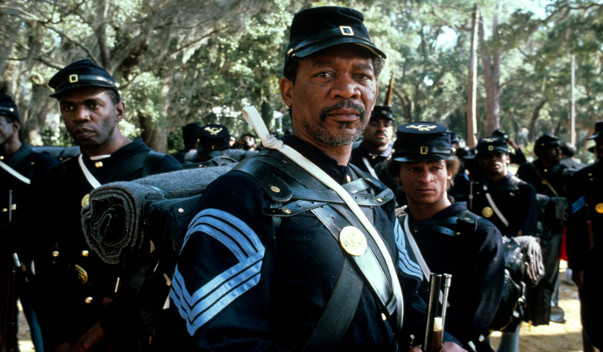 Morgan Freeman and Denzel Washington in 'Glory'