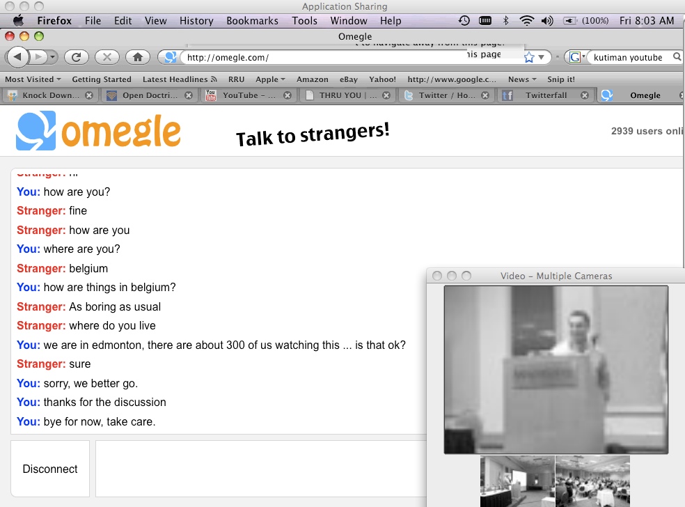 Omegle conversation example