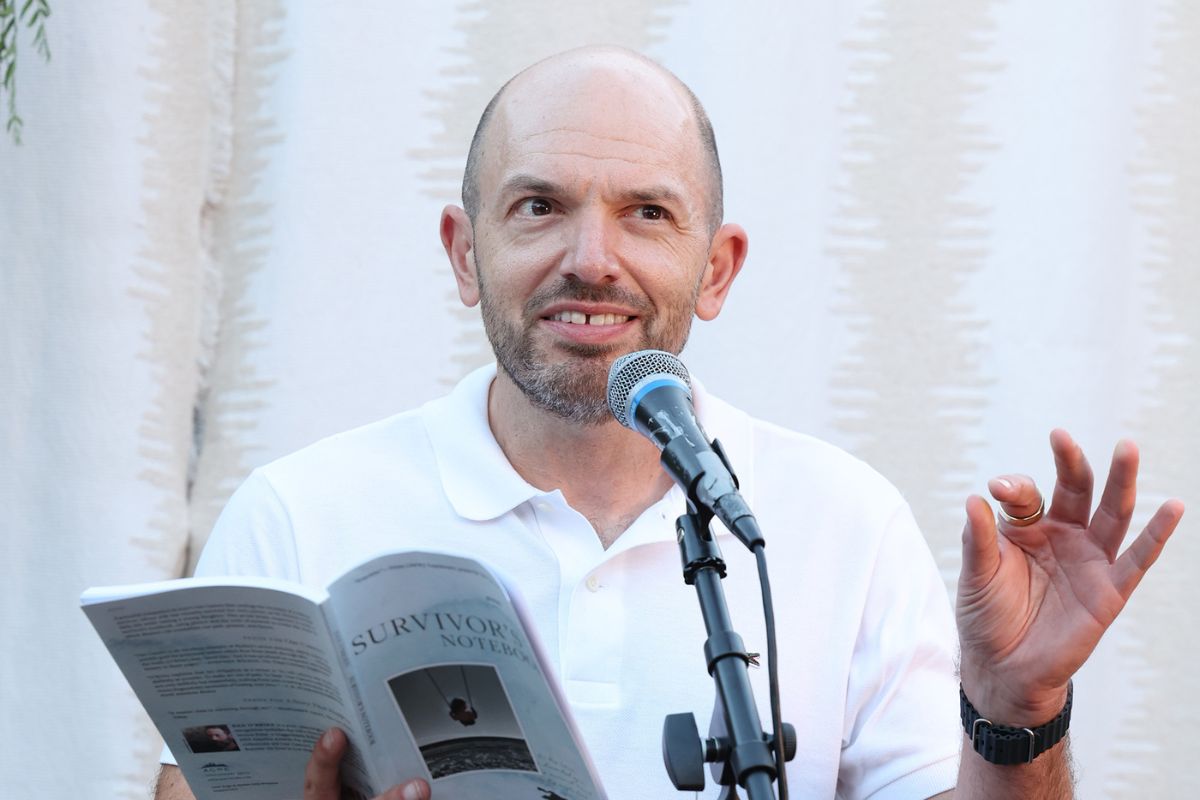 Paul Scheer attends the book launch event with Dan O'Brien at Diesel Bookstore on September 07, 2023 in Santa Monica, California.