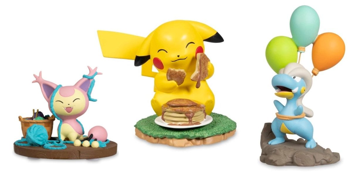 Skitty, Pikachu and Bagon figures
