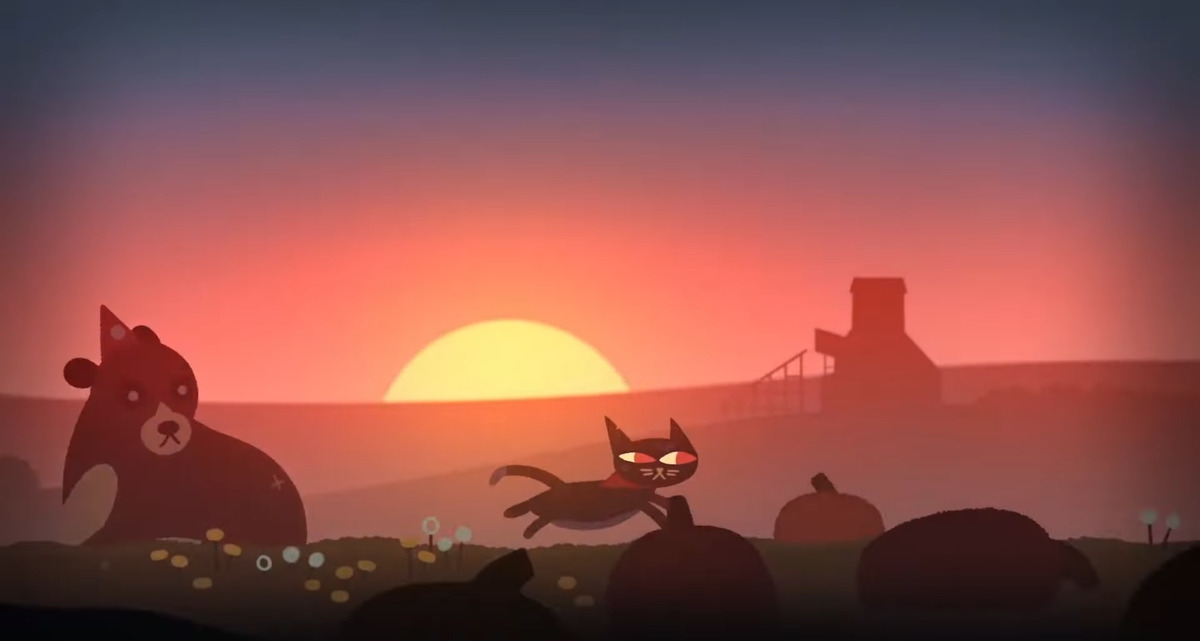 Revenant Hill, Cancelled Prequel to Night in The Woods. Black Cat that looks like Mae Borowski from Night in The Woods.
