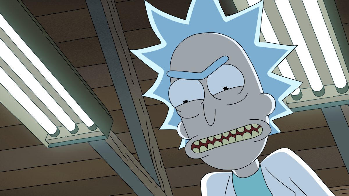 An animated older man looks angry in 'Rick and Morty.'