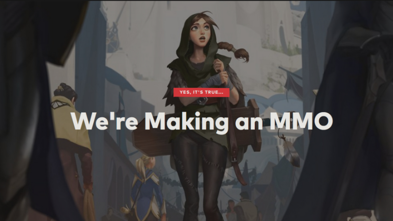The header for a Riot Games article about its upcoming MMORPG.