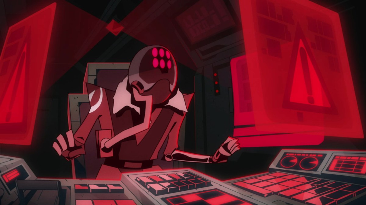 A still from the Risk of Rain Returns intro segment