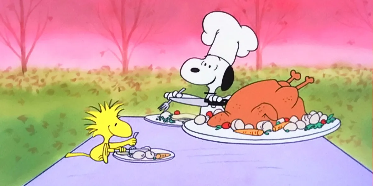 Snoopy and Woodstock in A Charlie Brown Thanksgiving