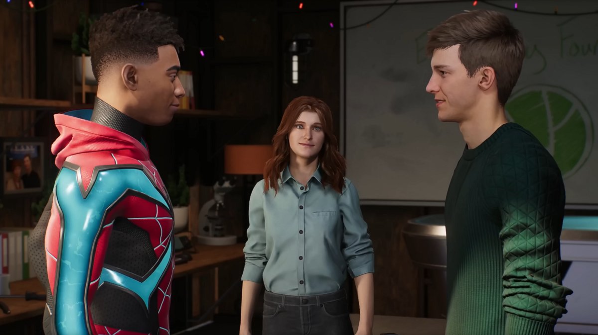 Miles Morales, Mary Jane Watson and Peter Parker in Spider-Man 2 (Sony)
