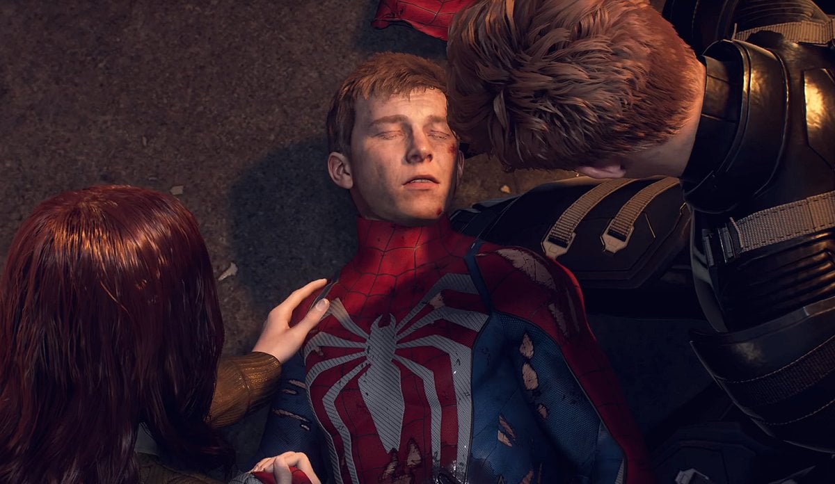 Peter Parker's near-death in Spider-Man 2 (Sony)