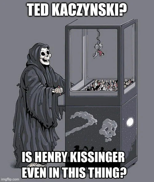 "Is Henry Kissinger even in this thing?" meme