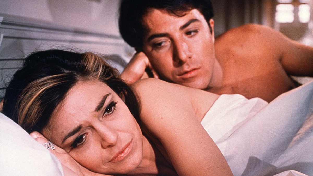Dustin Hoffman and Anne Bancroft in The Graduate